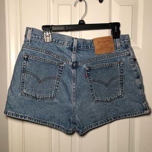 Vintage Levi light denim shorts